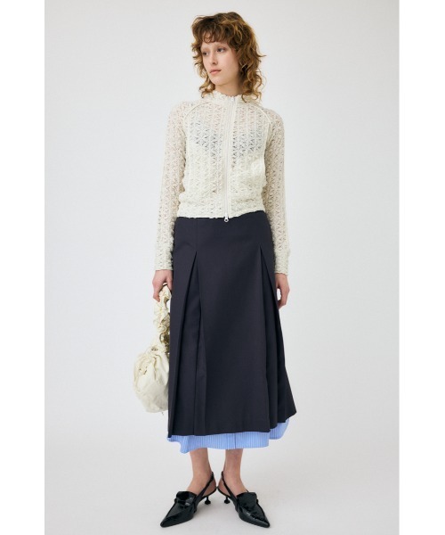 MOUSSY（マウジー）の「BUMPY LACE トラックジャケット（パーカー・レディース・ブラック/ブルー/ホワイト・FREE）」の19枚目の写真