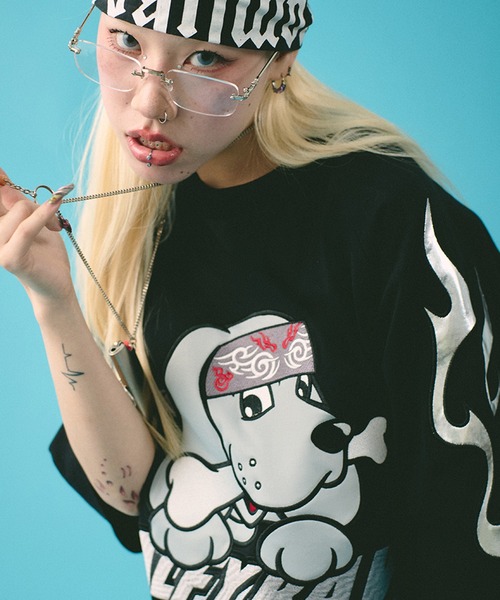 GALFY(ガルフィー)の「【GALFY/ガルフィー】チーマー Tee(Tシャツ/カットソー・メンズ・ブラック/ブルー/パープル・L/XL)」の3枚目の写真
