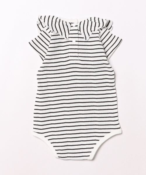 petit main（プティマイン）の「フリルロンパース（ロンパース・キッズ・ブラック/オフホワイト/レモンイエロー・70cm/80ｃｍ）」の11枚目の写真