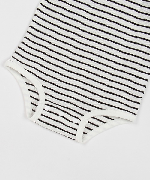 petit main（プティマイン）の「フリルロンパース（ロンパース・キッズ・ブラック/オフホワイト/レモンイエロー・70cm/80ｃｍ）」の8枚目の写真