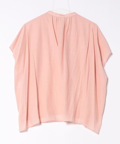 Q（キュー）の「シアーレーヨンスキッパーシャツ（シャツ/ブラウス・レディース・ピンク/ブラック/ベージュ/バーガンディー/マスタード・MEDIUM）」の16枚目の写真