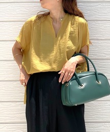 Q | シアーレーヨンスキッパーシャツ(シャツ/ブラウス)