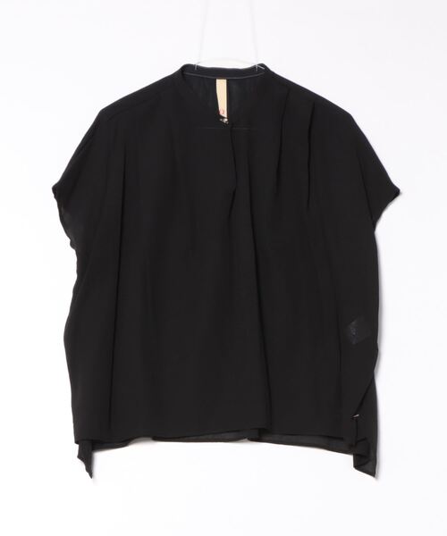 Q（キュー）の「シアーレーヨンスキッパーシャツ（シャツ/ブラウス・レディース・ピンク/ブラック/ベージュ/バーガンディー/マスタード・MEDIUM）」の15枚目の写真