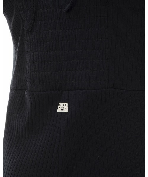BILLABONG(ビラボン)の「BILLABONG レディース 【CHILLWEAR】 RIB SALOPETTE ドレス 【2024年春夏モデル】/ビラボンフレアシルエットサロペット(サロペット/オーバーオール・レディース・アイボリー/ブラック・MEDIUM)」の4枚目の写真