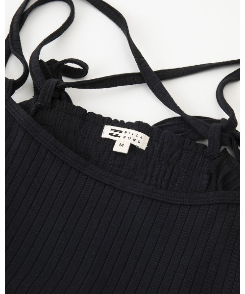 BILLABONG(ビラボン)の「BILLABONG レディース 【CHILLWEAR】 RIB SALOPETTE ドレス 【2024年春夏モデル】/ビラボンフレアシルエットサロペット(サロペット/オーバーオール・レディース・アイボリー/ブラック・MEDIUM)」の6枚目の写真