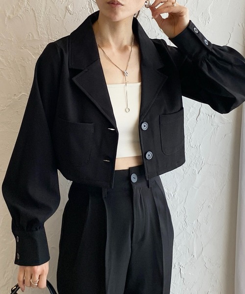 She's Closet（シーズクローゼット）の「ショート丈クロップドシングル