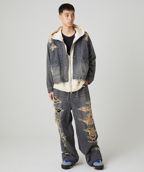 DISCOVERED（ディスカバード）の「BORO DENIM BLOUSON（デニム