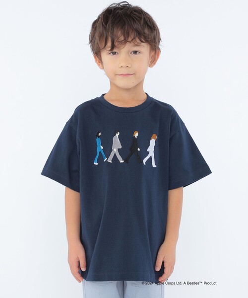 SHIPS KIDS:100～130cm / 〈家族おそろい〉【THE BEATLES】TEE（Tシャツ/カットソー）｜The Beatles（ザビートルズ）