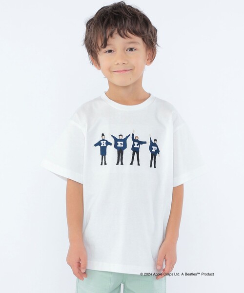 The Beatles（ザビートルズ）の「SHIPS KIDS:100～130cm / 〈家族おそろい〉【THE BEATLES】TEE（Tシャツ/カットソー・キッズ・オフホワイト/スカイブルー/ベージュ/ネイビー・100/110/120/130）」の20枚目の写真