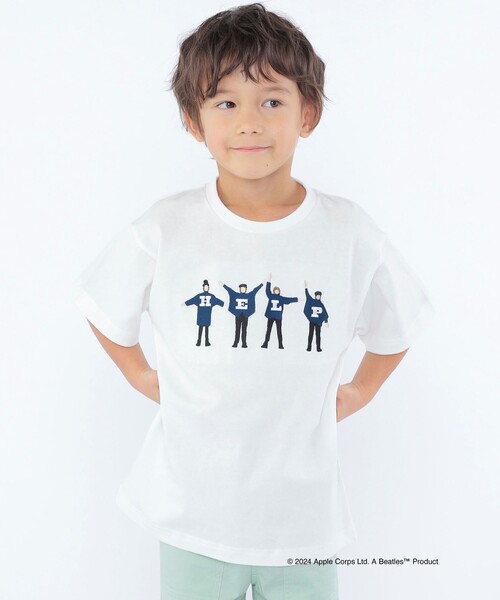 The Beatles（ザビートルズ）の「SHIPS KIDS:100～130cm / 〈家族おそろい〉【THE BEATLES】TEE（Tシャツ/カットソー・キッズ・オフホワイト/スカイブルー/ベージュ/ネイビー・100/110/120/130）」の22枚目の写真
