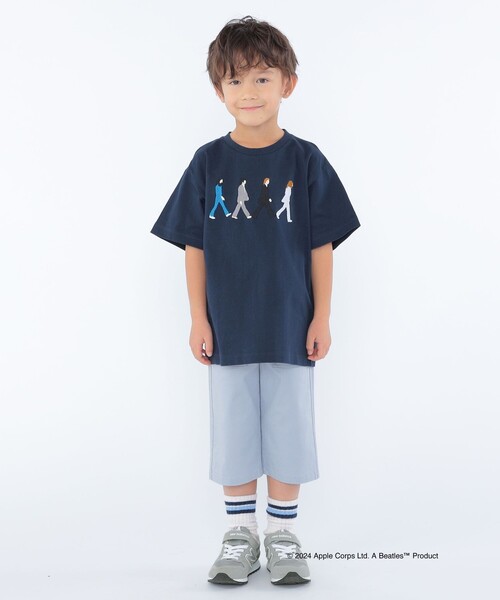 The Beatles（ザビートルズ）の「SHIPS KIDS:100～130cm / 〈家族おそろい〉【THE BEATLES】TEE（Tシャツ/カットソー・キッズ・オフホワイト/スカイブルー/ベージュ/ネイビー・100/110/120/130）」の9枚目の写真