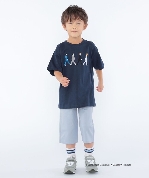 The Beatles（ザビートルズ）の「SHIPS KIDS:100～130cm / 〈家族おそろい〉【THE BEATLES】TEE（Tシャツ/カットソー・キッズ・オフホワイト/スカイブルー/ベージュ/ネイビー・100/110/120/130）」の10枚目の写真