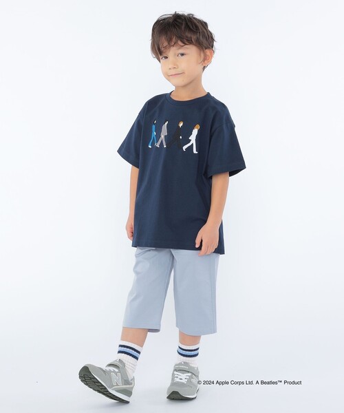 The Beatles（ザビートルズ）の「SHIPS KIDS:100～130cm / 〈家族おそろい〉【THE BEATLES】TEE（Tシャツ/カットソー・キッズ・オフホワイト/スカイブルー/ベージュ/ネイビー・100/110/120/130）」の14枚目の写真