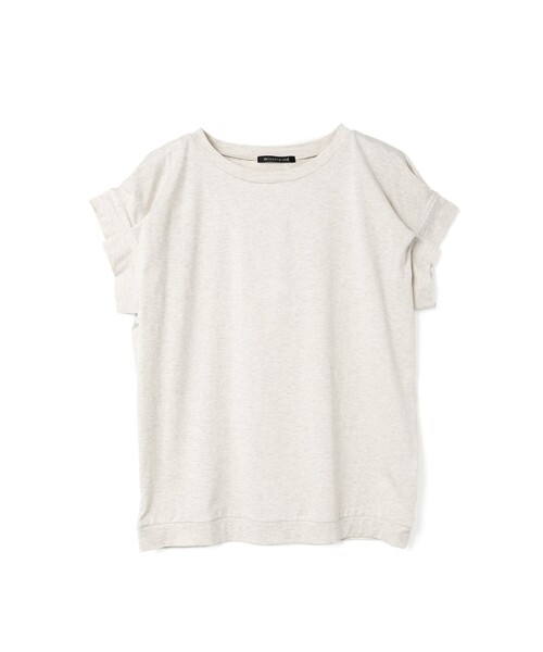 mizuiroind(ミズイロインド)の「mizuiro ind フリルスリーブクルーネックプルオーバー(Tシャツ/カットソー・レディース・キナリ/オフホワイト/グレー/ブラック/ブルー・FREE)」の3枚目の写真