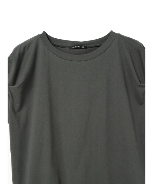 mizuiroind(ミズイロインド)の「mizuiro ind フリルスリーブクルーネックプルオーバー(Tシャツ/カットソー・レディース・キナリ/オフホワイト/グレー/ブラック/ブルー・FREE)」の20枚目の写真