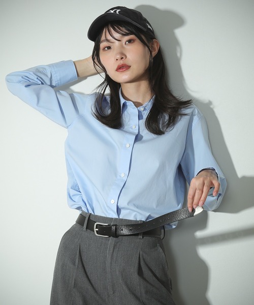 Monocoro toppi(モノコロトッピ)の「合皮 ベルト 28mm ヴィンテージ風 スクエア バックル(ベルト・レディース・ブラウン/ブラック・フリー)」の4枚目の写真