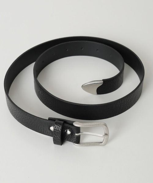 Monocoro toppi(モノコロトッピ)の「合皮 ベルト 28mm ヴィンテージ風 スクエア バックル(ベルト・レディース・ブラウン/ブラック・フリー)」の9枚目の写真