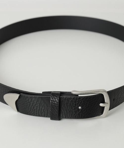 Monocoro toppi(モノコロトッピ)の「合皮 ベルト 28mm ヴィンテージ風 スクエア バックル(ベルト・レディース・ブラウン/ブラック・フリー)」の12枚目の写真