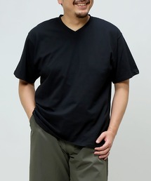 B&T CLUB（ビーティークラブ）の「大きいサイズ Vネック Tシャツ 綿100％ 無地 メンズ（Tシャツ/カットソー・メンズ）」