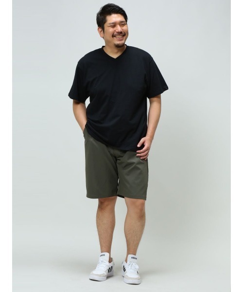 大きいサイズ Vネック Tシャツ 綿100％ 無地 メンズ（Tシャツ