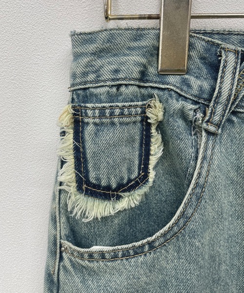 Futier land(フューティアランド)の「フロントスリットデニムロングスカート(デニムスカート・レディース・ライトブルー・MEDIUM/LARGE)」の16枚目の写真