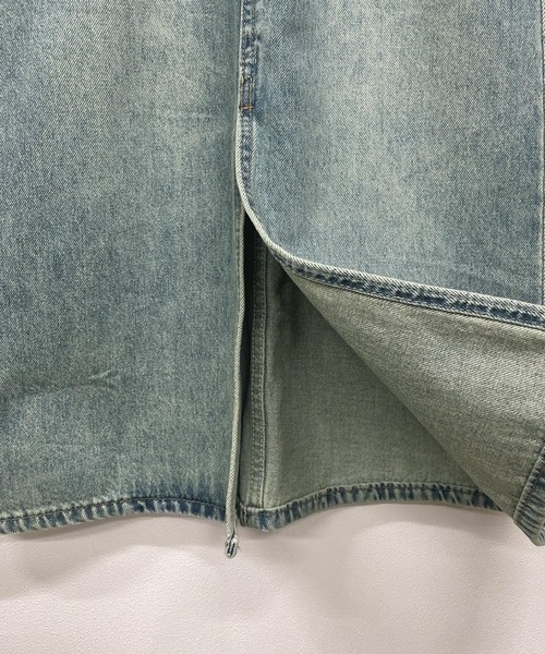 Futier land(フューティアランド)の「フロントスリットデニムロングスカート(デニムスカート・レディース・ライトブルー・MEDIUM/LARGE)」の18枚目の写真