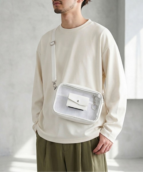 An+u(アンユー)の「PVCショルダーバッグ(ショルダーバッグ・レディース・ホワイト/ブラック・ONE SIZE)」の15枚目の写真
