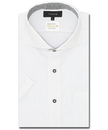 TAKA-Q（タカキュー）の「タカキュー 形態安定 吸水速乾 カッタウェイ ビジネスドレス半袖シャツ（ビジネスシャツ・メンズ）」