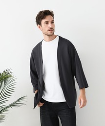 Blue Standard （ブルースタンダード）の「【BLUE STANDARD/ブルースタンダード】ふわとろタッチ COOLスムース ダンボール ボタンレスカーディガン トッパーカーデ 接触冷感 DRY ストレッチ（カーディガン/ボレロ）」