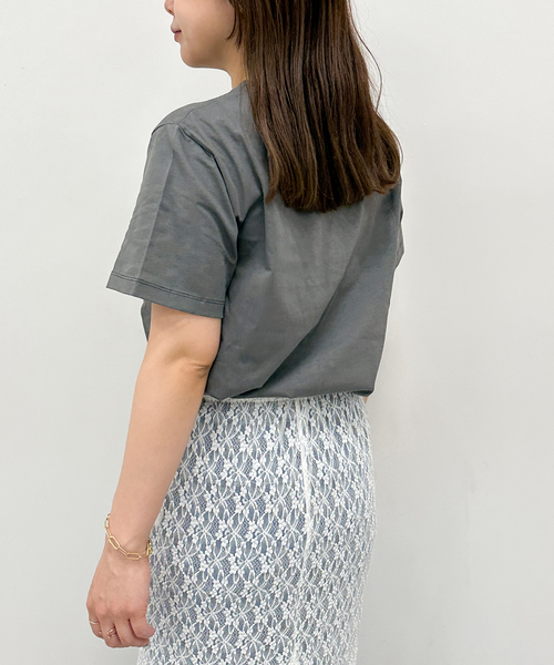 U by SPICK&SPAN(ユーバイスピックアンドスパン)の「【GANNI / ガニー】 Future Heavy Jersey Ganni Re(Tシャツ/カットソー・レディース・ブラック系その他・FREE)」の3枚目の写真