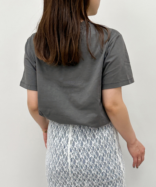 U by SPICK&SPAN(ユーバイスピックアンドスパン)の「【GANNI / ガニー】 Future Heavy Jersey Ganni Re(Tシャツ/カットソー・レディース・ブラック系その他・FREE)」の4枚目の写真