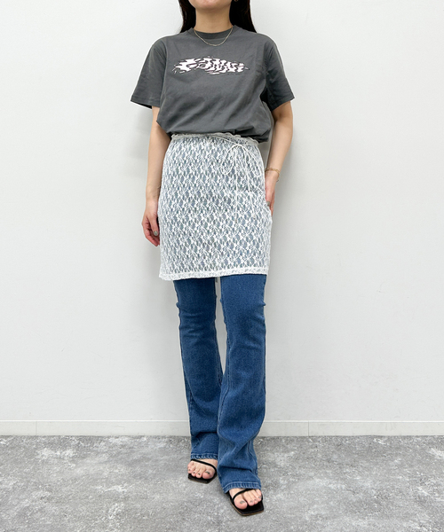 U by SPICK&SPAN(ユーバイスピックアンドスパン)の「【GANNI / ガニー】 Future Heavy Jersey Ganni Re(Tシャツ/カットソー・レディース・ブラック系その他・FREE)」の5枚目の写真