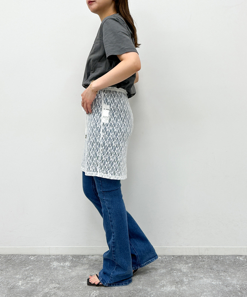 U by SPICK&SPAN(ユーバイスピックアンドスパン)の「【GANNI / ガニー】 Future Heavy Jersey Ganni Re(Tシャツ/カットソー・レディース・ブラック系その他・FREE)」の6枚目の写真