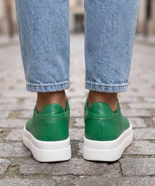 STYLEBLOCK(スタイルブロック)の「厚底ローカットスニーカー(スニーカー・レディース・ホワイト/レッド系その他/グリーン/カーキ/ブラック・40/38/37/39/41/35/36/43/42)」の11枚目の写真