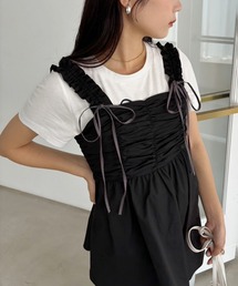 one after another NICE CLAUP | ドロストリボンチュニックビスチェ(キャミソール)