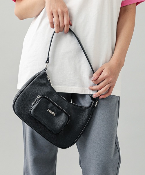 X-girl（エックスガール）の「FAUX LEATHER HAND BAG（ハンドバッグ・レディース・シルバー/ゴールド・ONE SIZE）」の3枚目の写真