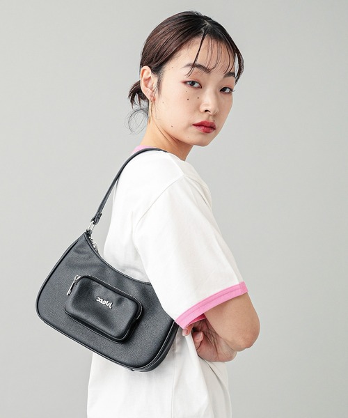 X-girl（エックスガール）の「FAUX LEATHER HAND BAG（ハンドバッグ・レディース・シルバー/ゴールド・ONE SIZE）」の4枚目の写真