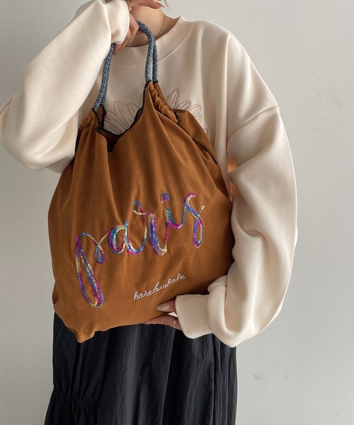 セール】デザイン 刺繍 マーケット トートバッグ（トートバッグ