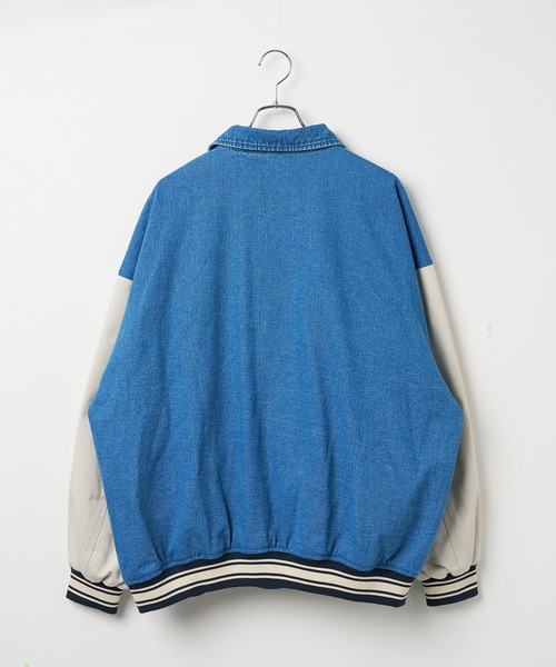 WEGO（ウィゴー）の「WEGO/デニムスタジャン（デニムジャケット・メンズ・ブラック/ライトインディゴブルー・MEDIUM/LARGE）」の17枚目の写真