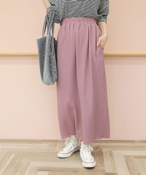 Crisp(クリスプ)の「ストレートラフカットスカート(スカート・レディース・ベージュ/ブラウン/ピンク/グレイッシュベージュ/チャコールグレー・FREE)」の17枚目の写真