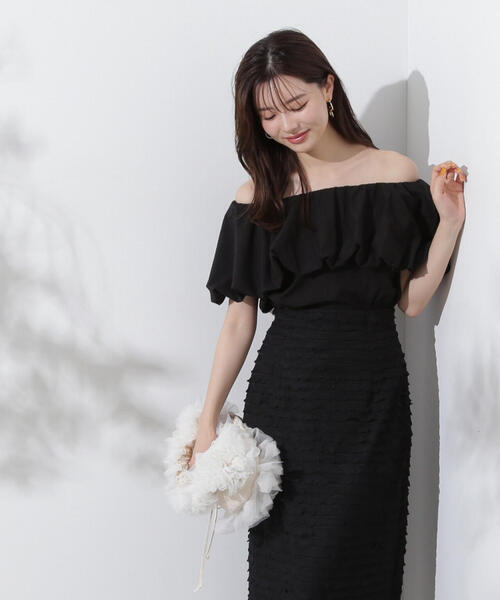 PROPORTION BODY DRESSING（プロポーションボディドレッシング）の「バルーンオフショルブラウス / 1214210702（シャツ/ブラウス・レディース・ホワイト/ブラック・FREE）」の6枚目の写真