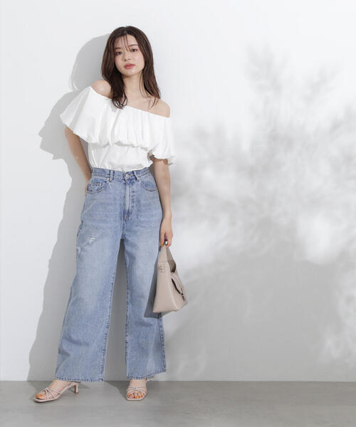 PROPORTION BODY DRESSING（プロポーションボディドレッシング）の「バルーンオフショルブラウス / 1214210702（シャツ/ブラウス・レディース・ホワイト/ブラック・FREE）」の21枚目の写真