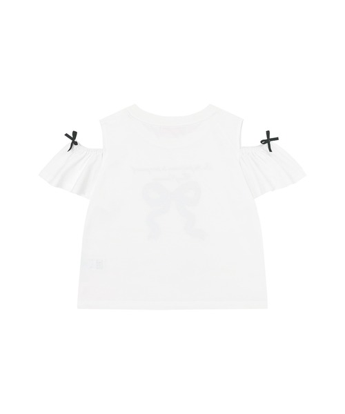 Honey Cinnamon(ハニーシナモン)の「ビジューリボンTシャツ(Tシャツ/カットソー・レディース・ホワイト/ピンク/サックスブルー・FREE)」の8枚目の写真