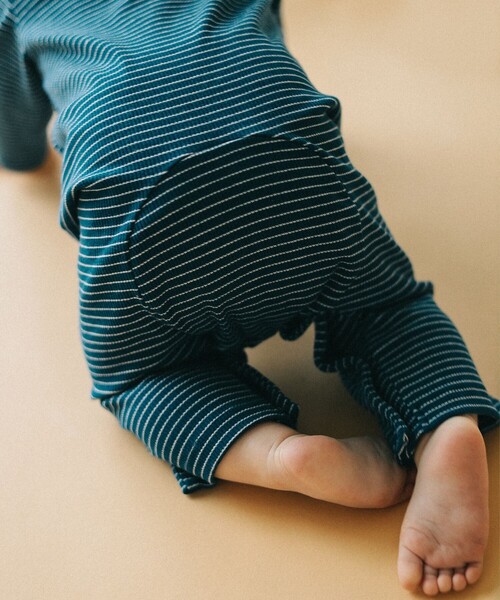 こども ビームス(コドモビームス)の「ベビー リブ カバーオール 2024(70~80cm)(ロンパース・キッズ・レッド系その他7/ネイビー/イエロー・70/80)」の9枚目の写真