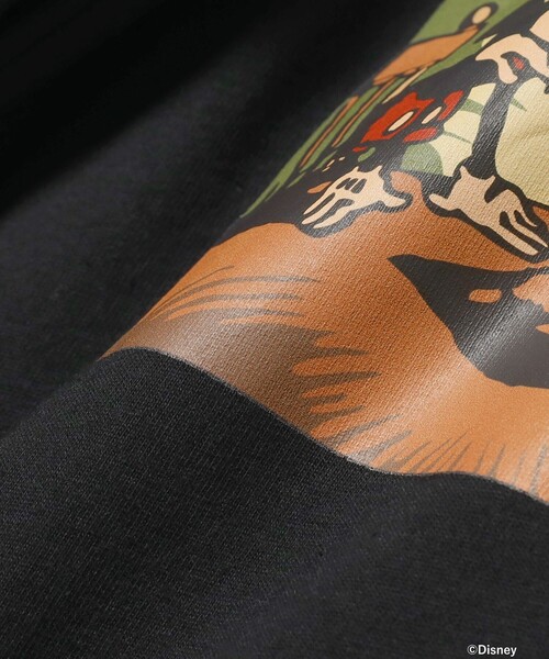 B:MING by BEAMS（ビーミングバイビームス）の「Disney / MICKEY MOUSE ポスター プリント Tシャツ（100～140cm）（Tシャツ/カットソー・キッズ・サックスブルー/ブラック・110/100/140/130/120）」の12枚目の写真