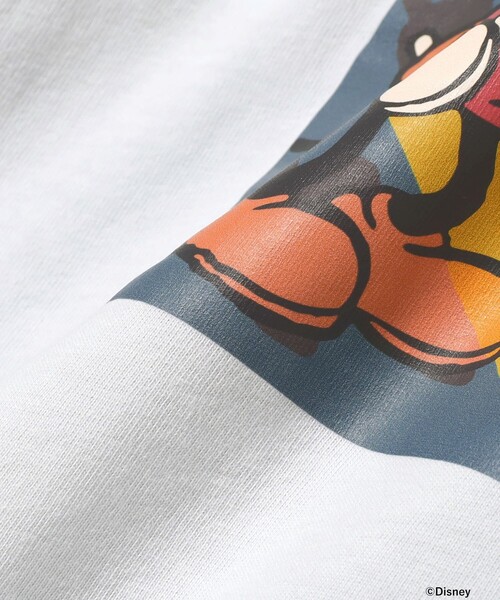 B:MING by BEAMS（ビーミングバイビームス）の「Disney / MICKEY MOUSE ポスター プリント Tシャツ（100～140cm）（Tシャツ/カットソー・キッズ・サックスブルー/ブラック・110/100/140/130/120）」の15枚目の写真