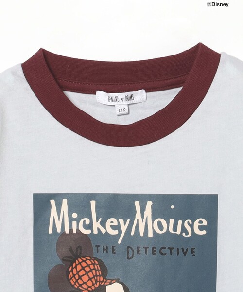 B:MING by BEAMS（ビーミングバイビームス）の「Disney / MICKEY MOUSE ポスター プリント Tシャツ（100～140cm）（Tシャツ/カットソー・キッズ・サックスブルー/ブラック・110/100/140/130/120）」の16枚目の写真