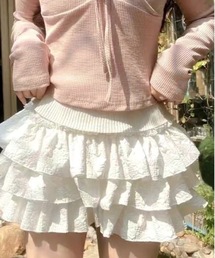 Teem Store（チームストア）の「3段フリル ミニショートパンツ（その他パンツ・レディース）」