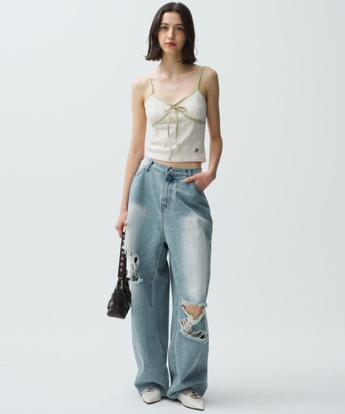 Midnight Move（ミッドナイトムーブ）の「Midnight Move／BL FITデニム（デニムパンツ・レディース・ブラック/ブルー・SMALL）」の3枚目の写真