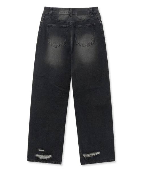 Midnight Move（ミッドナイトムーブ）の「Midnight Move／BL FITデニム（デニムパンツ・レディース・ブラック/ブルー・SMALL）」の12枚目の写真